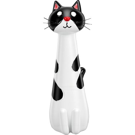 Vase de chat original en résine, fleur de chat drôle pour étagère de bureau, décoration de maison, Sculpture de jardin extérieur (1/5)