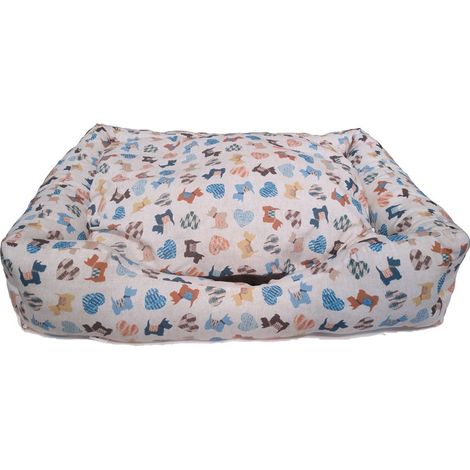 CULLA VIENNA IN TELA CON STAMPA DOGGY 50 X 40 X 20 CM  OFFERTA ESCLUSIVA
