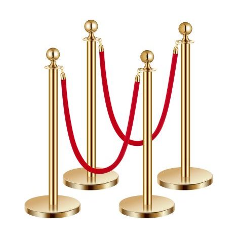 Poteau de guidage - 4 pcs barrière de balisage pour contrôle de (1/5)