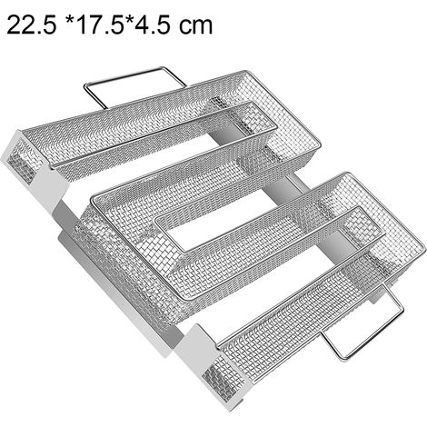 Boîte à fumée froide, générateur de fumée froide en acier inoxydable, boîte à fumée froide pour barbecue avec brosse et crochets, fumoir à charbon pour barbecue en plein air, idéal pour le jardin, le (1/5)