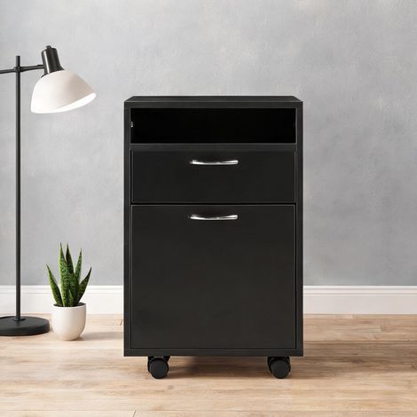 Meuble de rangement de bureau nero 40 x 35 x 60 cm (1/5)