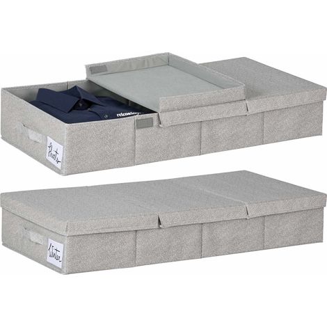 Unterbettkommode mit deckel 2er pack
