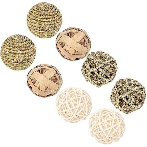 Lot de 8 friandises pour petits animaux de compagnie : jouet à mâcher pour hamster et lapin. (1/5)