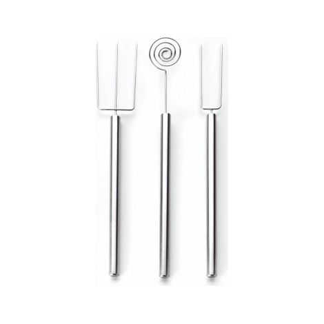 ibili Set Utensilios Chocolate Plateado Inox 21 cm
