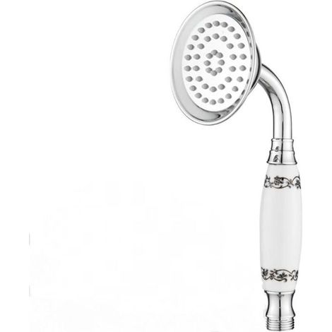 Pommeau de Douche - LARGEIGHT - Style Téléphone Traditionnel - Poignée en Céramique - Chromé - Rétro (1/4)