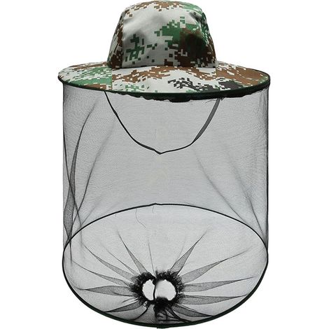 Chapeau avec moustiquaire, filet de protection contre les abeilles, insectes, filet de protection du visage pour apiculteur (1/5)