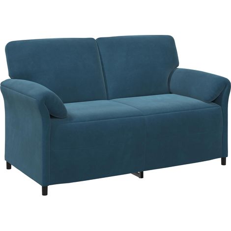 2-Sitzer Sofa Blau 158 x 83 x 95 cm Samt vidaXL (1/5)