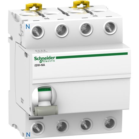 Schneider Electric – Disjoncteur tripolaire 63A – 4 modules – Compatible avec bobine MX et MN – Installation sur rail DIN – Indication ON/OFF (1/4)