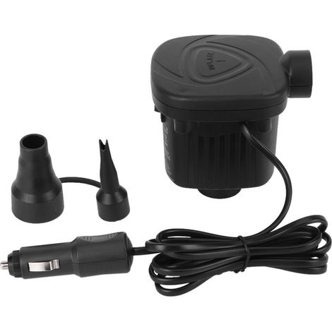 12V Gleichstrom-Elektroluftpumpe für Auto, Schlauchboot, Outdoor-Schwimmbett, tragbares Schwimmhilfe-Aufblasgerät.