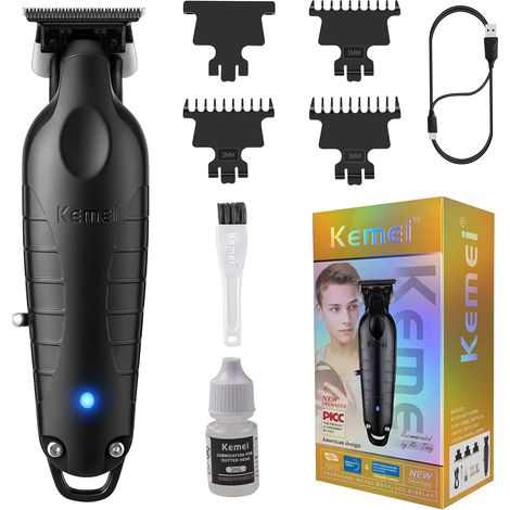 2299 Professional Hair/Beard Trimmer for Men  Zero Gap Trimmer with T-Blade, Cordless and Rechargeable (1/5)