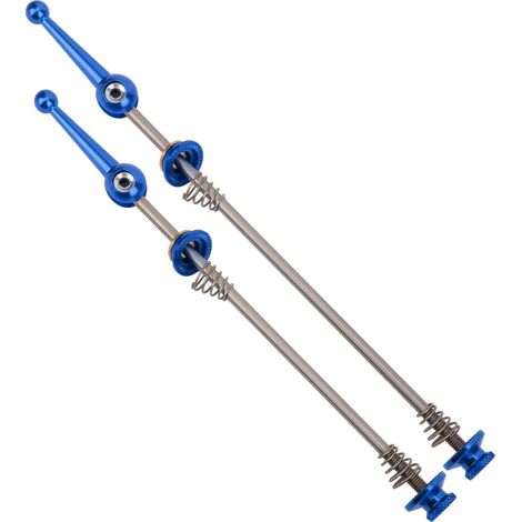 Faltbare Titanlegierungsräder, Titanachse, Schnellspannhebel für Mountainbikes (blau) (1/5)