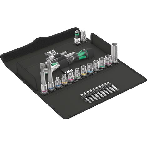 Set de llaves de vaso y puntas para atornillar 3/8" WERA Bicycle Set 7 (27 piezas) (1/5)
