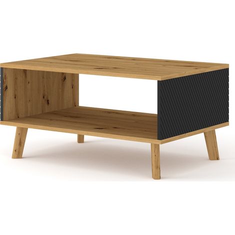 Mesa de centro 90 cm Nexa Madera y Negro