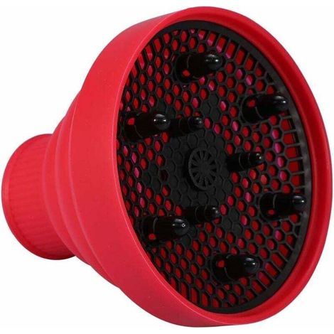 Diffuseur de sèche-cheveux pliable pour salon de coiffure (rouge)-Fei Yu (1/4)