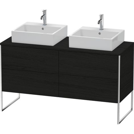 Duravit XSquare Meuble sous-vasque sur console au sol, pour deux