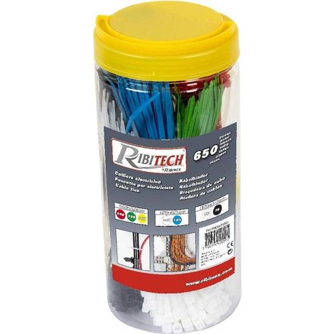 Colliers Électricien 650 pcs - Polyvalents et Pratiques - Idéal pour Raccordements Électriques - D-Work