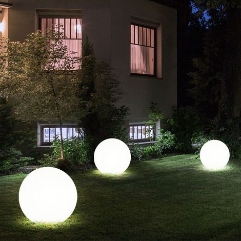 Solarleuchte Kugel Garten LED Gartendeko Solarkugel für Außen 20 cm Kugelleuchte Solar, Leuchtdauer ca. 6-8 Stunden, H 62 cm, 3er Set