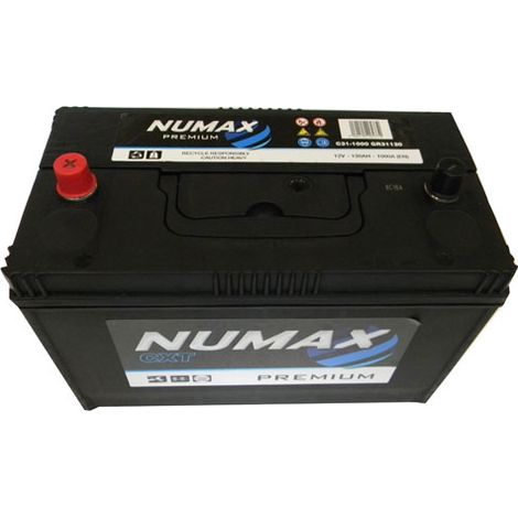 Numax – Batterie de démarrage poids lourds C311000 – 12V 120Ah – Intensité de démarrage 1000A – Technologie classique CA/CA