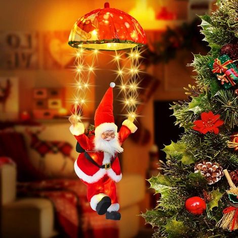 Babbo Natale paracadutato - Era delle Luci - Illuminazione natalizia per esterni - Illuminazione d'atmosfera a LED - Decorazioni invernali - Decorazioni natalizie resistenti al gelo (1/5)