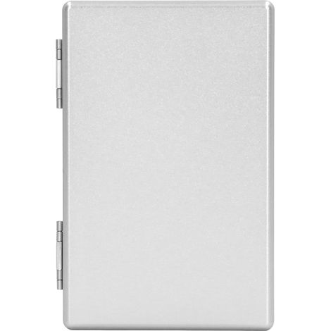 Étui à cigarettes fin pour 20 pièces, en alliage d'aluminium, boîte fine allongée, porte-cigarettes à ouverture automatique, argent blanc. (1/5)