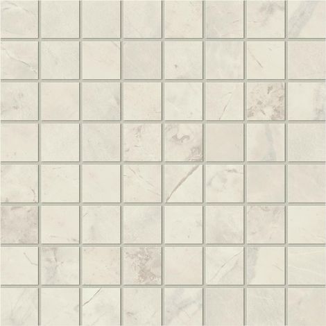 Mosaïque effet Marbre Gris Luna 3,5x3,5 cm Quadra 30x30x0,9 cm Mat Montira - Sol et mur intérieur (vendu par carton de 0,9 m²) - RO'MA CARRELAGE