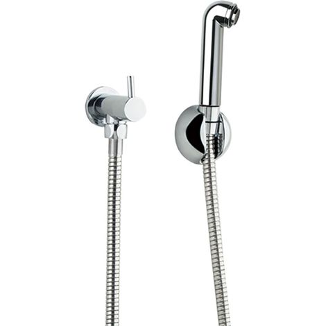 Ensemble pour WC avec douchette, chromé en ABS - 114902WC (1/2)
