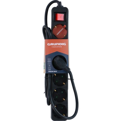 Grundig multiprise Noir H4xl4.7xL31.1cm (1/3)