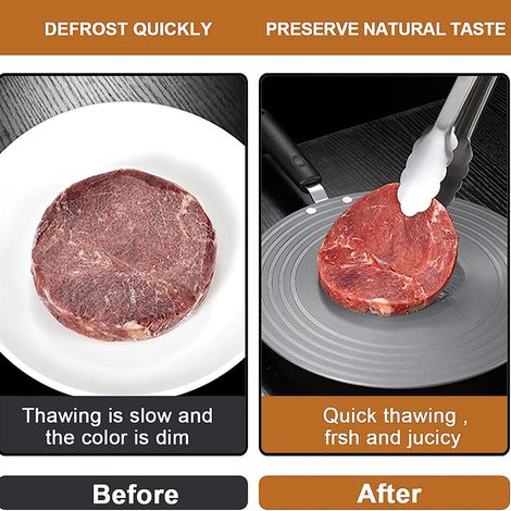 Ortviai Plaque diffuseur de chaleur en alliage d'aluminium 6 mm, 24 cm, avec poignée – pour décongeler et protéger les casseroles (1/4)