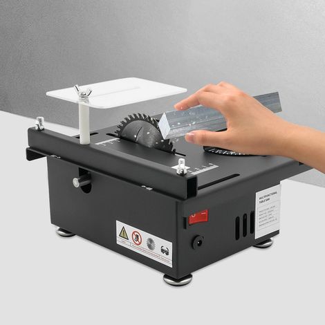 Mini scie circulaire sur table 200W 10000 tr/min Travail du bois multifonctionnel DIY