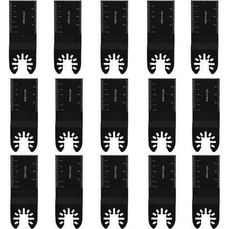 15 - Lame Scie Oscillante - Accessoire Outil Multifonction - Coupe Bois Plastique Cloison Sèche - Acier Carbone - 34x90mm (1/5)
