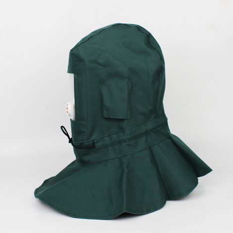Cagoule de sablage, protection oculaire et épaules pour sableur abrasif, chasuble anti-poussière pour homme et adulte, idéale pour le ponçage et le découpage. (1/5)
