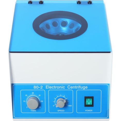 Centrifugeuse de table 12 x 20 ml centrifugeuse électrique de laboratoire pour la recherche scientifique, minuterie 0-60 min, 0-4000 tr/min, 28,5 x 30,5 x 24 cm (1/5)