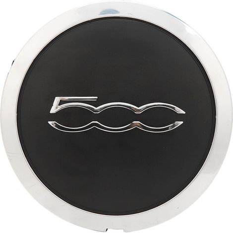 Capuchon de moyeu de roue central avec garniture chromée 68078419AC Capuchon de moyeu de roue résistant à la chaleur pour FIAT 500 (1/5)