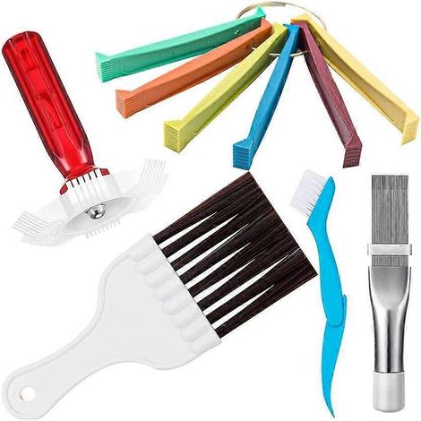 Brosse de nettoyage pour condenseur de climatiseur (lot de 5) (1/5)