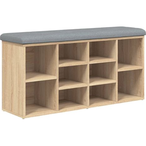 Maison Exclusive - Schuhbank Sonoma-Eiche 102x32x50 cm Holzwerkst