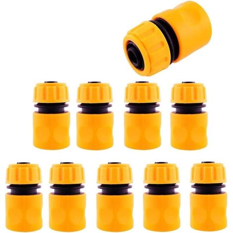 1/2"-Schnellkupplung, 10er-Pack – zum Verbinden von Gartenschläuchen (1/5)