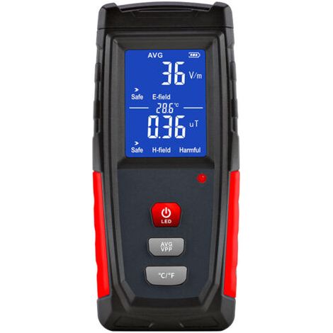 Detecteur EMF, détecteur de rayonnement électromagnétique numérique , testeur EMF portatif, équipement de chasse aux fantômes, moniteur de champ électrique/champ magnétique (1/5)