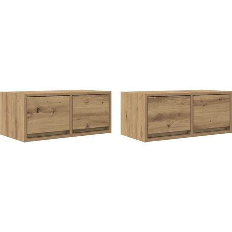 Maison Exclusive - TV-Schränke 2 Stk. Artisan-Eiche 60x31x25,5 cm (1/5)