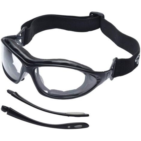Lunettes de sécurité de travail antibuée avec tour de cou, sécurité anti-rayures, adaptées au tir, à la cuisine, au laboratoire, aux UV et plus encore (1/5)