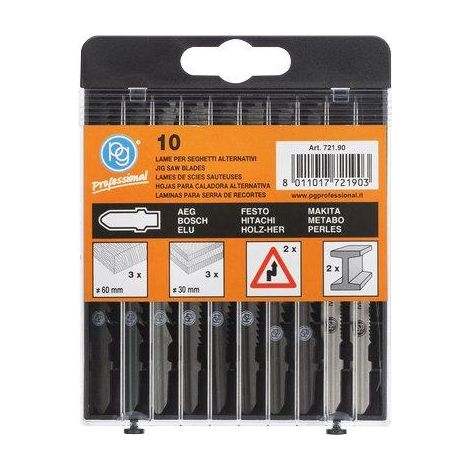 LAME SEGHETTO ALTERNATIVO ATTACCO BOSCH 721.90 PG - LEGNO+FERRO MIX CF=PZ 10- 1 confezioni