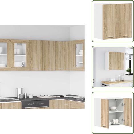 Mobile in Rovere Sonoma - vidaXL Mobile Pensile “Lyon” Rovere Sonoma 60x31x60 cm - Mobile per casa