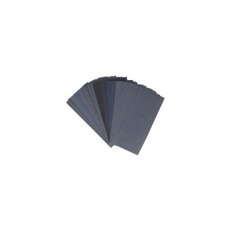 Lot de 90 feuilles de papier abrasif à l'eau en carbure de silicium, grain 400 à 3000, pour le polissage et le meulage. (1/5)