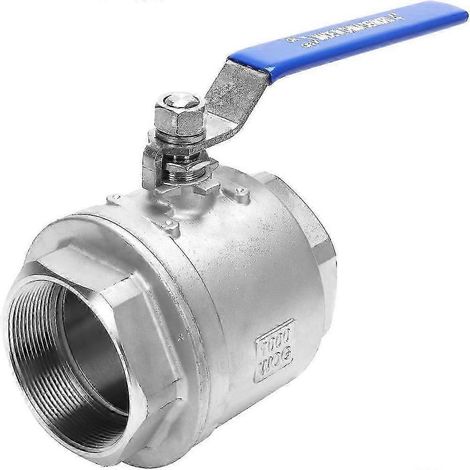 Vanne à bille à passage intégral 3/8 NPT avec poignée de verrouillage, acier inoxydable 304 4 NPT (1/5)