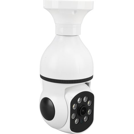 Caméra sans fil pour téléphone fixe, télécommande Wi-Fi, ampoule, vision nocturne couleur, moniteur de plafond intérieur, culot E27, 110-240 V (1/5)