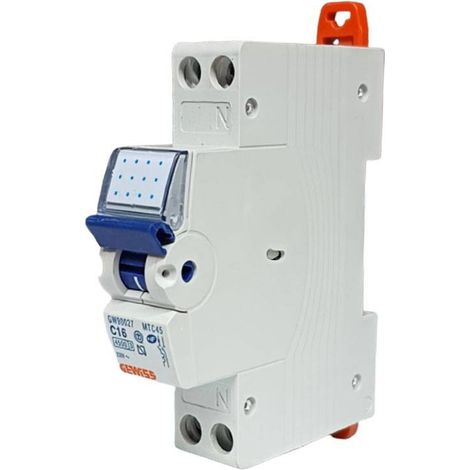 GW90027 Interruptor magnetotérmico 1P+N C16 4,5Ka (1/2)