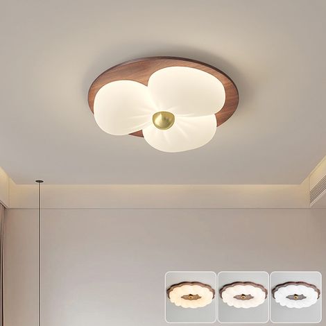 Plafonnier LED, lampe de plafond économe en énergie pour la protection des yeux, applique murale LED, 3 températures de couleur réglables, 44 cm (1/5)