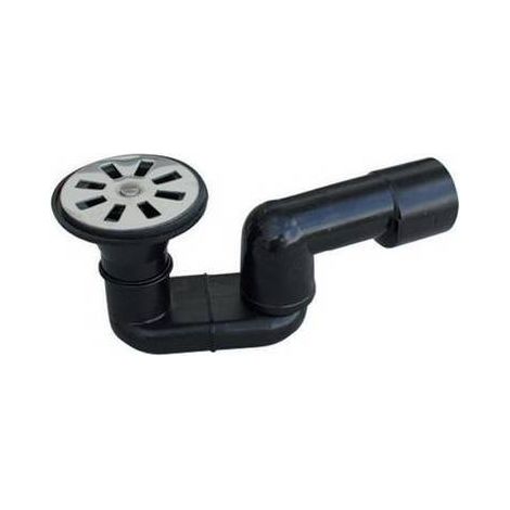 5 x SIFONE DOCCIA PEHD NERO SALDABILE CON USCITA DIAM.40 VALSIR Misura: Ingr. 80