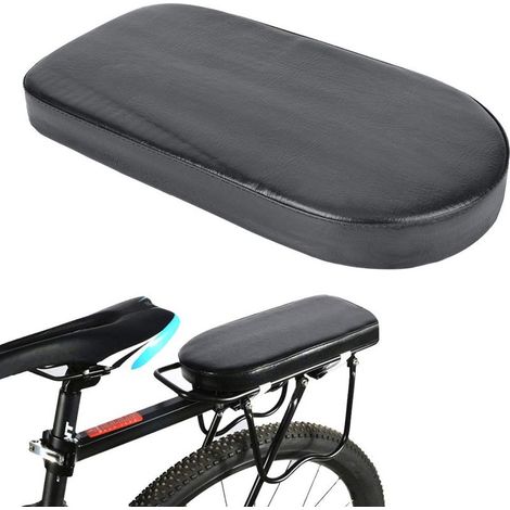 Coussin Arrière Vélo, Siège Enfant Confortable et Sécurisé avec Support pour Balades Familiales, Noir, Matériau Durable pour Cyclisme Urbain et Sorties Quotidiennes (1/5)