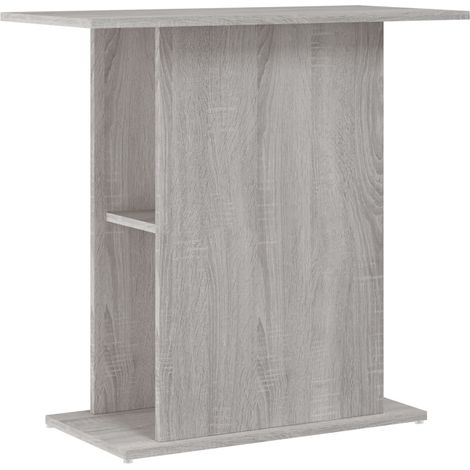 Support d'aquarium sonoma gris 75x36x72,5 cm bois d'ingénierie