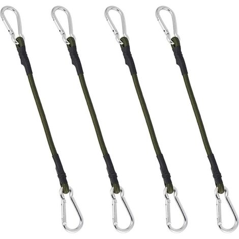 4 Pack 30cm Heavy Duty Bungee Cords for Camping, Luggage, Travel